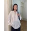 𝗠𝗶𝗻𝗮 A12 - Áo Linen tay phồng phối bèo nơ BEELY