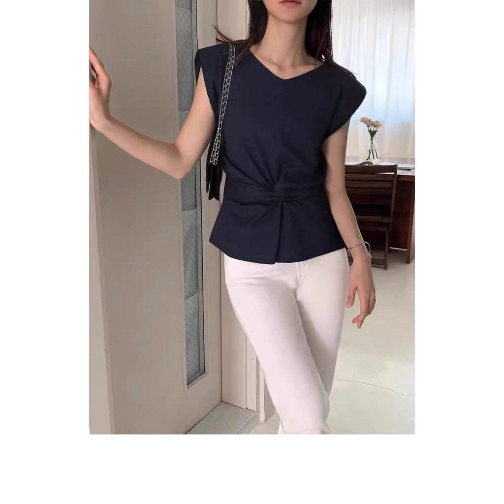𝗔𝘃a - Áo Linen thắt nơ chiết eo BEELY
