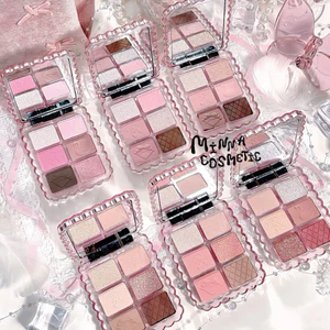 Bảng Phấn Mắt Gogo Tales 6 Ô Vỏ Hồng Ballet Sweet Pink Ballet Soft Mist Eyeshadow Palette Minnacosmetics