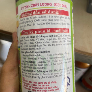 BOLY BioPlus phân bón lá hữu cơ 1 lít nhập Úc