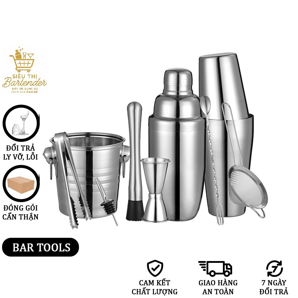 BỘ DỤNG CỤ PHA CHẾ COCKTAIL INOX 304 Review - Có Đáng Mua?