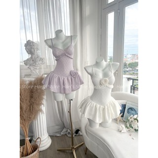 [HAN’S STORE] VÁY HAI DÂY CHẤT REN DỆT HOA DỄ THƯƠNG MÙA HÈ CÓ SẴN MÚT NGỰC VÀ QUÂNG TRONG -TẶNG KÈM TAG HOA( ẢNH THẬT)