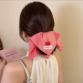 Scrunchies Cột Tóc Thiết Kế Mẫu Vuông Cỡ Lớn Nhiều Họa Tiết Hot Trend Dễ Thương