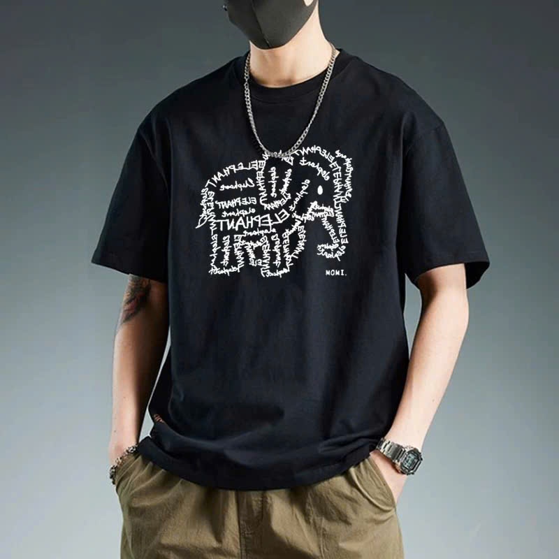Áo thun Stee Cổ tròn ELEPHANT Localbrand ICVCVNI Unisex Cotton