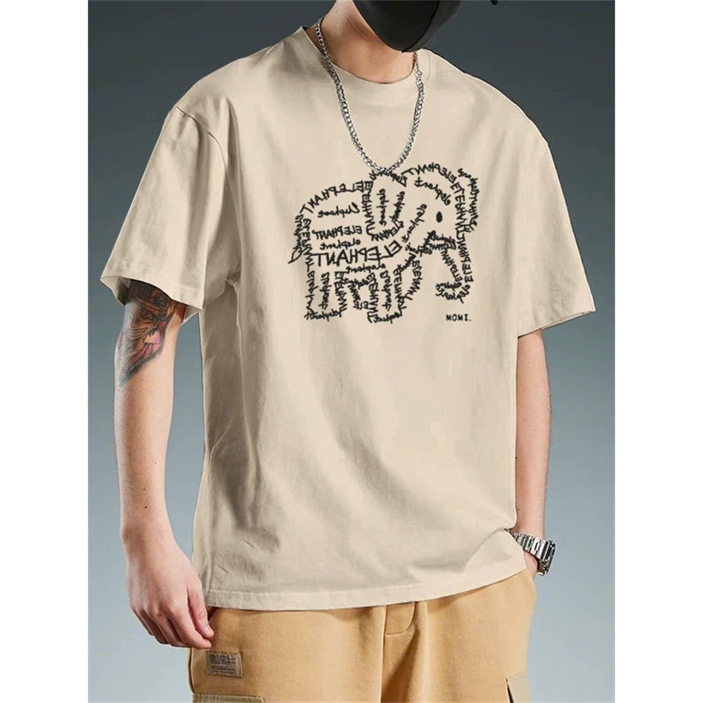 Áo thun Stee Cổ tròn ELEPHANT Localbrand ICVCVNI Unisex Cotton