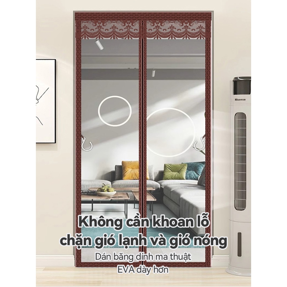 Rèm Cửa Sổ Nam Châm ICON - Ngăn Lạnh, Chống Muỗi, Ngăn Mùi Bếp - Nhựa EVA, Dán Tường