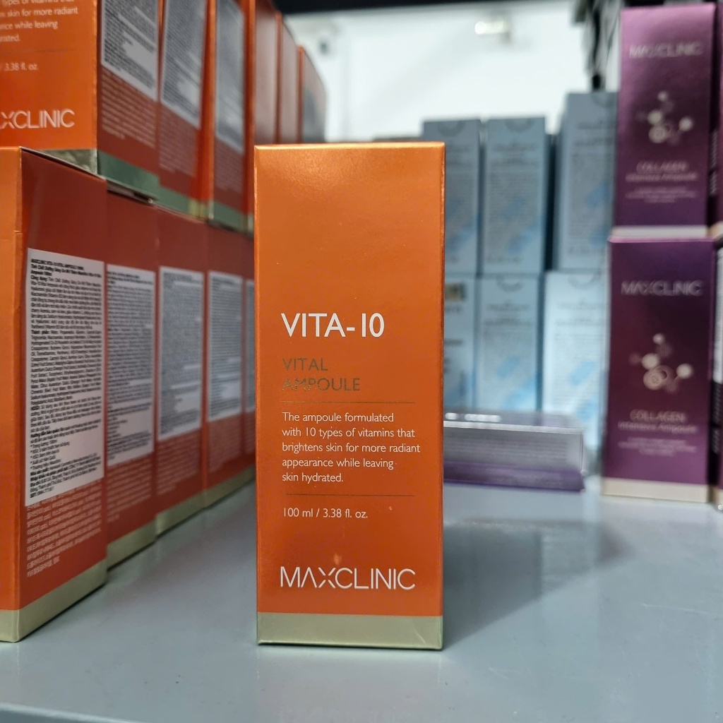 Tinh Chất Dưỡng Maxclinic Vita-10 Vital Ampoule Sáng Da, Mờ Thâm 100ml