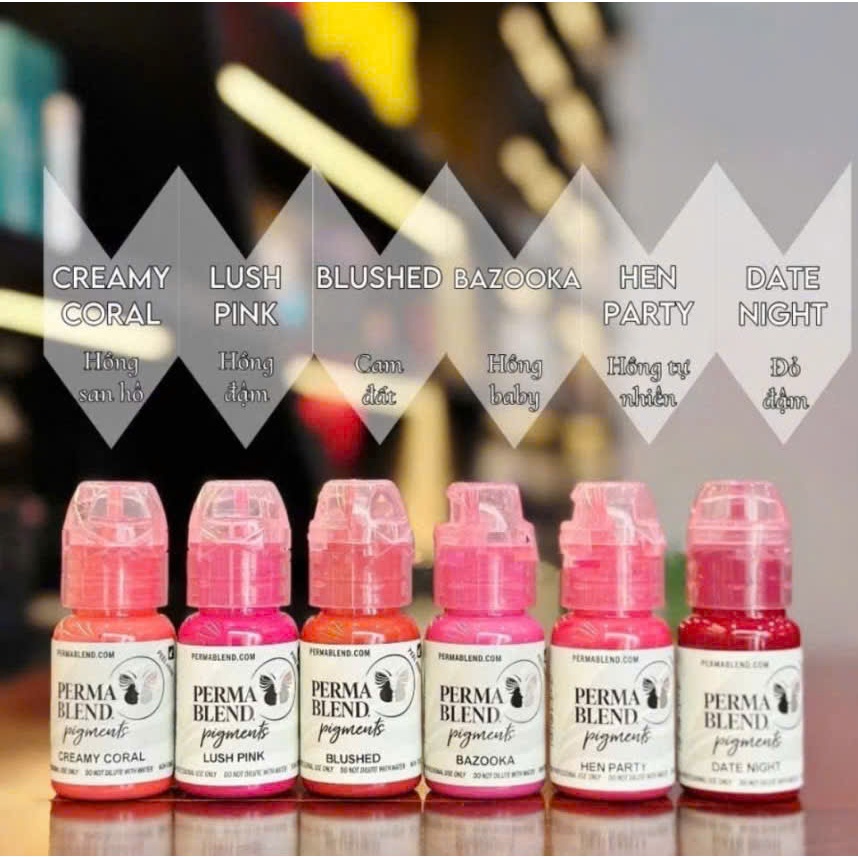 Mực PERMA BLEND 15ML Chính Hãng USA Phun Xăm Thẩm Mỹ