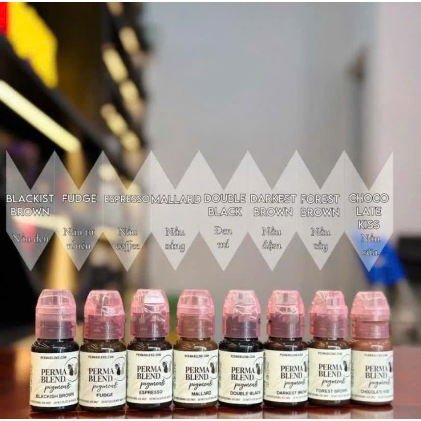 Mực PERMA BLEND 15ML Chính Hãng USA Phun Xăm Thẩm Mỹ