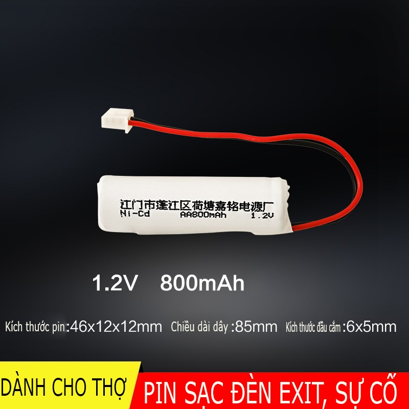 Pin Sạc Ni-Cd AA 1.2V 800mAh cho Đèn Chiếu Sáng Sự Cố, Đèn Exit Khẩn ...