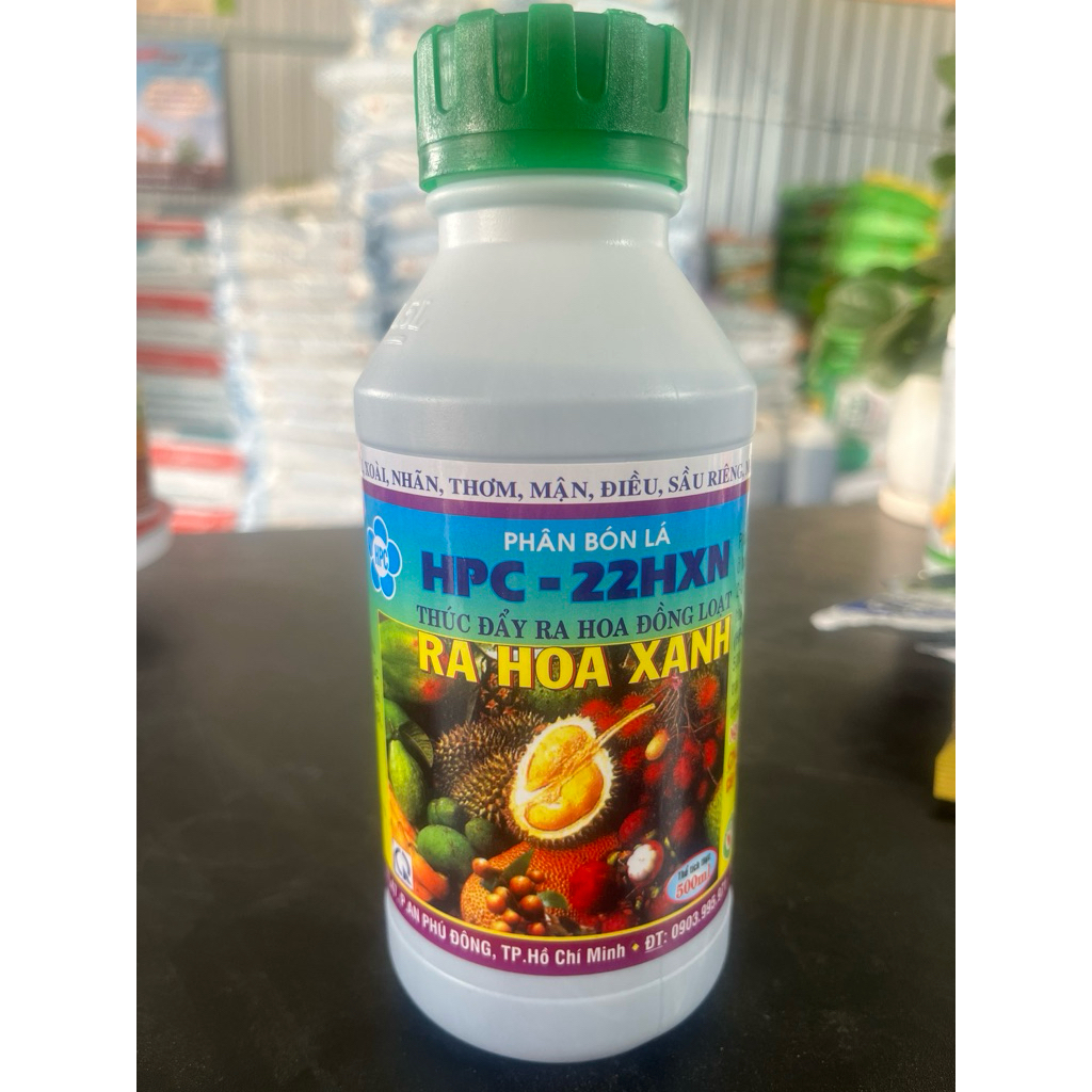 Ra Hoa Xanh- Phân bón lá giúp thúc đẩy ra hoa đồng loạt, Chai 500ml