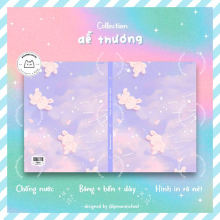 [LẺ] Giấy Bao Tập, Bao Vở, Bao Sách Nhân Vật Hoạt Hình Dễ Thương Giấy Bóng Dày Chất Lượng | Thiết kế bởi Pinandschool