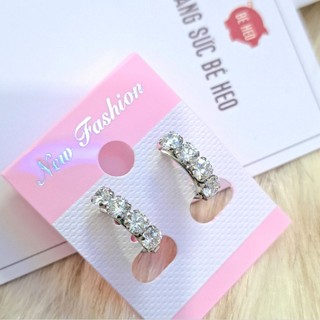Bông tai inox khoen không đen không gỉ Trang sức Bé Heo