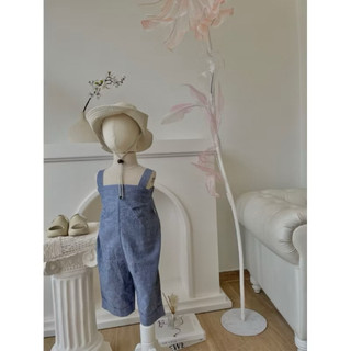 Jumpsuit jean xanh bé gái năng động, cá tính- (không kèm áo)