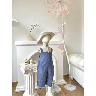 Jumpsuit jean xanh bé gái năng động, cá tính- (không kèm áo)
