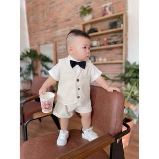 Set vest hoàng tử bé trai lịch lãm – chuẩn soái ca nhí