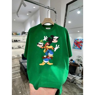 Áo thun hoạt hình Mickey MK12 unisex nam nữ form rộng 100% cotton