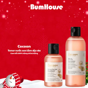 Nước sen Hậu Giang Cocoon, toner phục hồi cấp ẩm và làm dịu da - 140ml 310ml