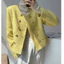 Áo vàng dạ tweed phong cách cho nữ màu sắc độc đáo cá tính hàng QCCC-TD113
