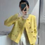 Áo vàng dạ tweed phong cách cho nữ màu sắc độc đáo cá tính hàng QCCC-TD113