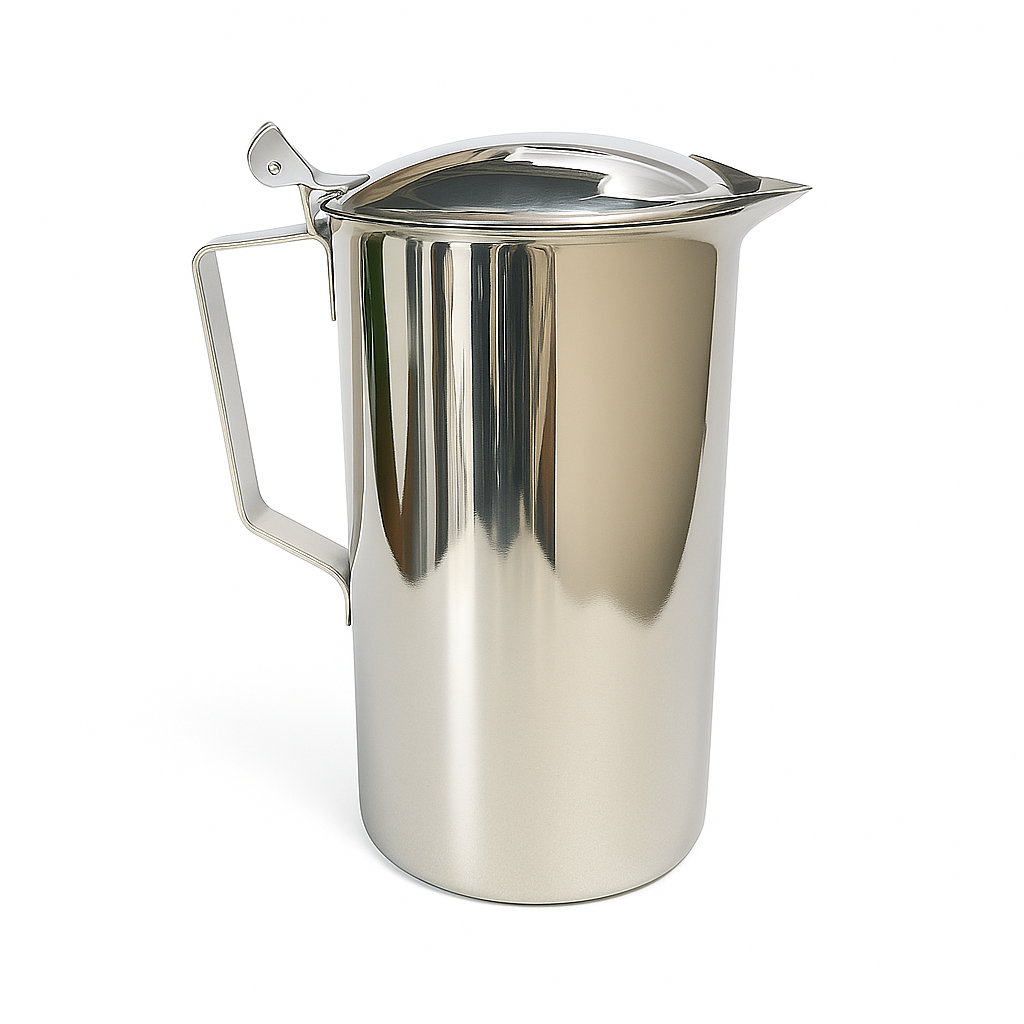 Ca inox 2 lít có nắp & không nắp - đựng nước, châm trà đá, nước lẩu ...