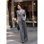 Set vest phối cà vạt cổ thời thượng – Công sở, dạo phố – Bộ quần áo nữ – Tôn dáng, che khuyết điểm  [VT24197] — ảnh 6