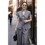 Set vest phối cà vạt cổ thời thượng – Công sở, dạo phố – Bộ quần áo nữ – Tôn dáng, che khuyết điểm  [VT24197] — ảnh 5