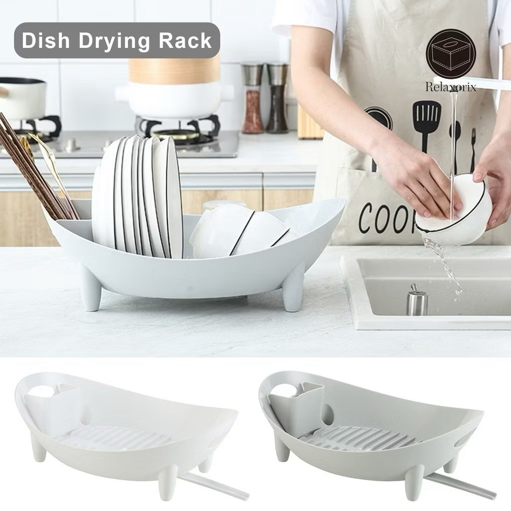 Khay úp bát, giá úp bát đa năng nhà bếp kèm ống đũa có khe thoát nước chịu tải lớn nhựa Việt Nhật(5632) AMIZIN