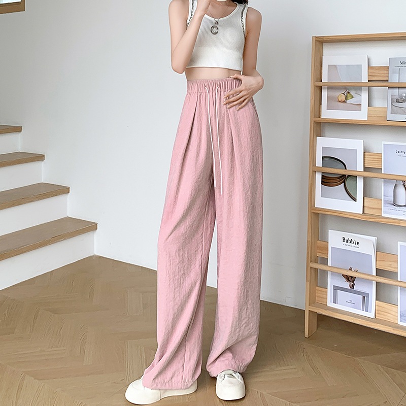 (Hàng Quảng Châu CC) Quần Ống Rộng Nữ Lưng Cao Dáng Suông - Quần Dài Dáng Basic Nhiều Màu