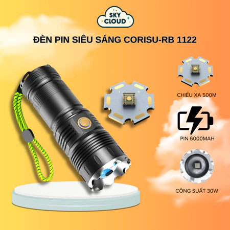 Đèn Pin Siêu Sáng RB 1122_có room xa gần