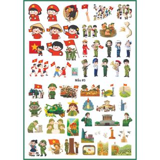 [Tem Dán Đa Năng] Sticker Quốc Khánh 2/9 – Trang Trí Yêu Nước, Đậm Chất Việt