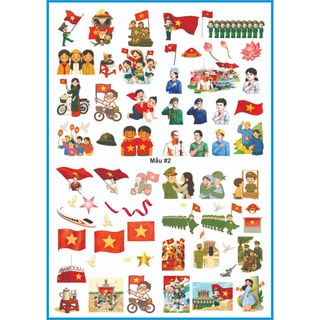 [Tem Dán Đa Năng] Sticker Quốc Khánh 2/9 – Trang Trí Yêu Nước, Đậm Chất Việt