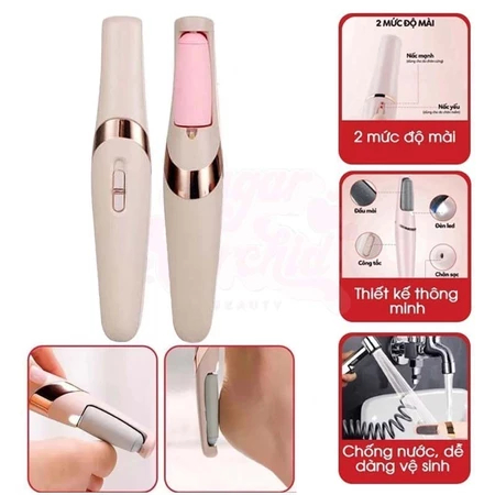 Máy chà gót chân tẩy tế bào chết tự động, máy mài gót chân tích điện cho tiệm nail spa