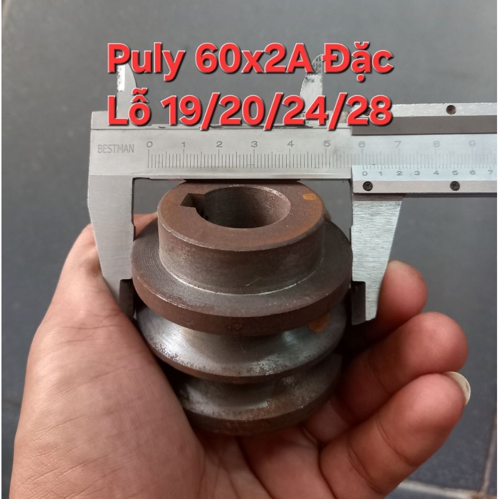 Puly puli buly 60 rãnh 2A lỗ 19 20 24 28 đặc | Shopee Việt Nam