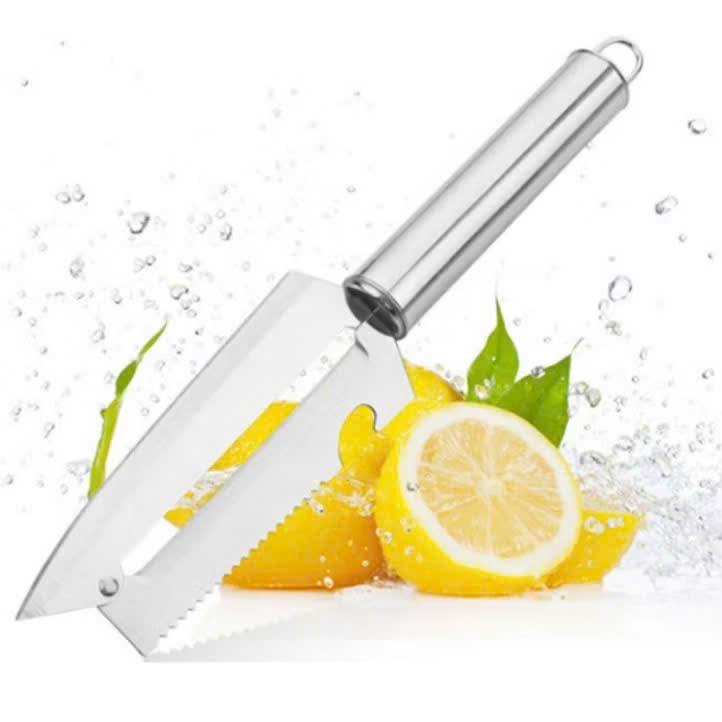 Dao 2 Lưỡi Inox, Dao Inox Bào Gọt Củ Quả Đa Năng