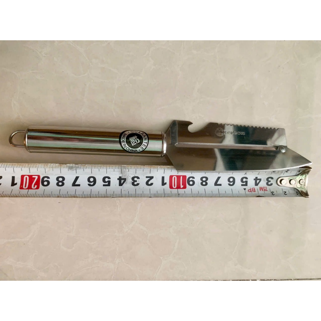 Dao 2 Lưỡi Inox, Dao Inox Bào Gọt Củ Quả Đa Năng