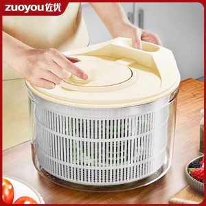 Rổ nhựa rửa rau củ, quay 360 độ làm khô rau nhanh