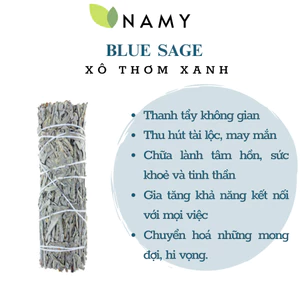 Lá Xô Thơm Xanh - Blue Sage - Thảo Mộc Xông Nhà Tẩy Uế - Thanh Tẩy
