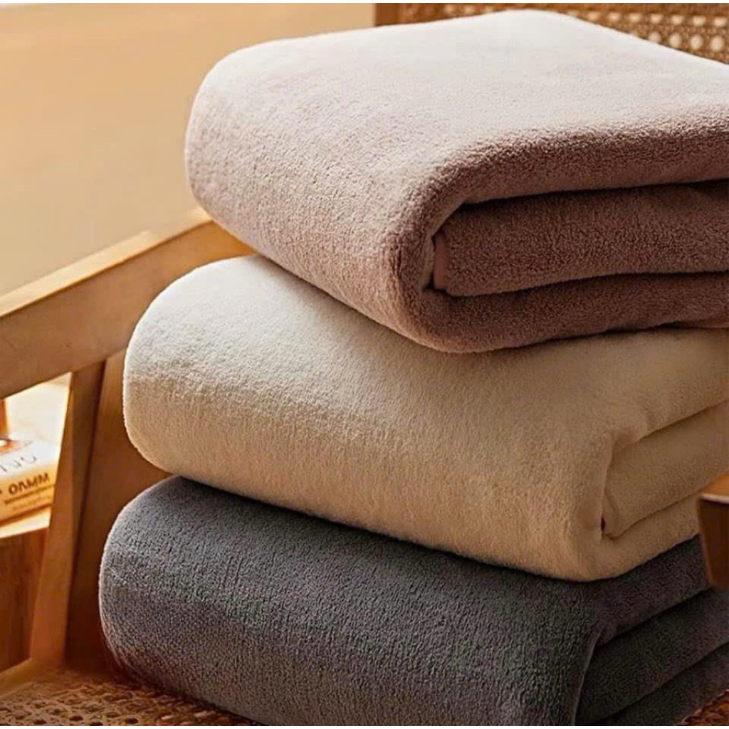 Khăn tắm thỏ cao  cấp 140*70cm dày dặn mềm minh thấm hút tốt