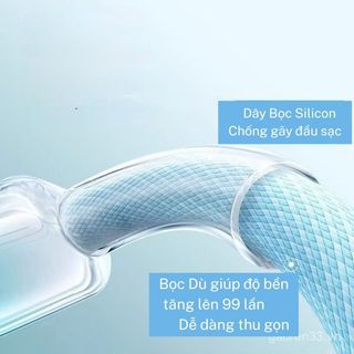 Cáp Sạc Nhanh IP 20W Dây Dù Bọc Silicon 1M 2M Cổng Sạc Typec - L, C-L, Tương Thích IP 7,8,11,12,13,14 Plus Pro Max