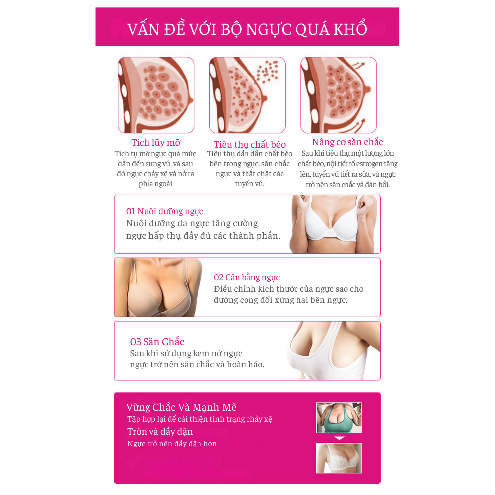 Kem Nâng Ngực BREAST REDUCTION AICHUN BEAUTY Săn Chắc, Định Hình Ngực, Nâng Ngực
