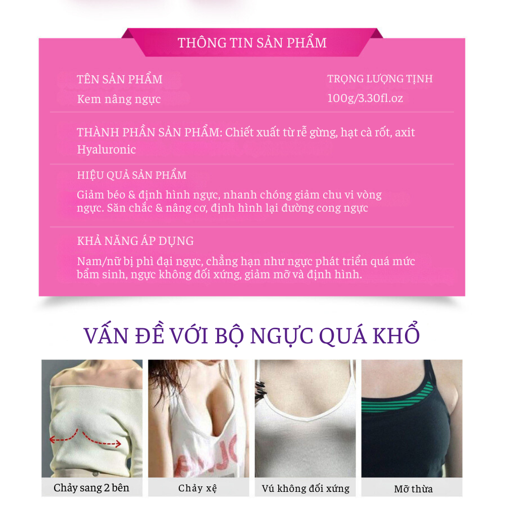 Kem Nâng Ngực BREAST REDUCTION AICHUN BEAUTY Săn Chắc, Định Hình Ngực, Nâng Ngực