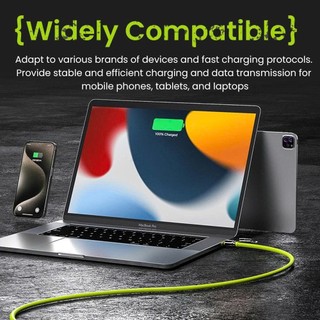 Dây Sạc Nhanh 4in1 Type C LN USB Sạc Nhanh PD 240W Truyền Dữ Liệu Sạc Mọi Dòng Máy Bọc Silicon Dẻo Lõi Đồng