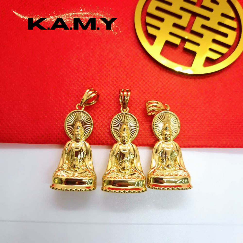 Mặt Dây Chuyền Phật Thích Ca Mâu Ni Mạ Vàng – Bình An, Hộ Mệnh, Chiêu Tài, Phong Thủy May Mắn