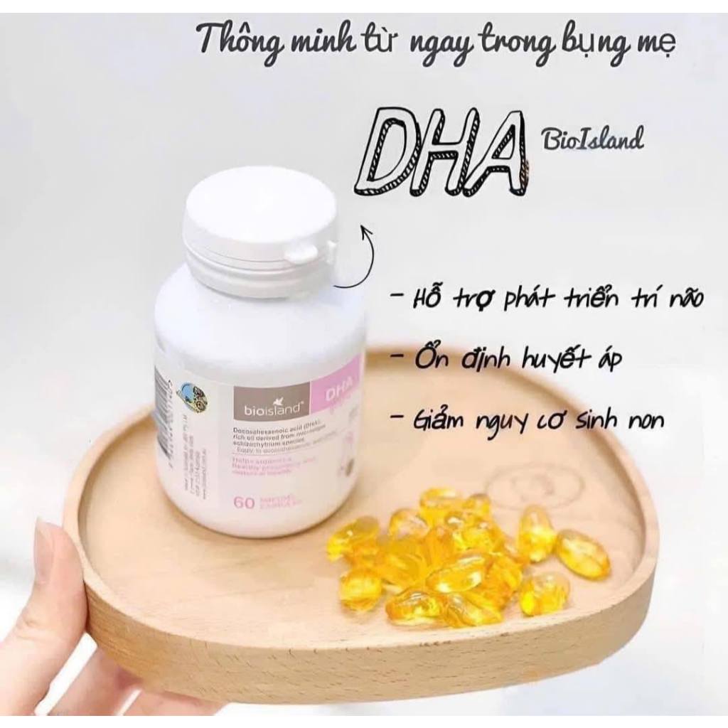 Viên uống bổ sung DHA cho mẹ bầu Bioisland chính hãng Úc 60 viên
