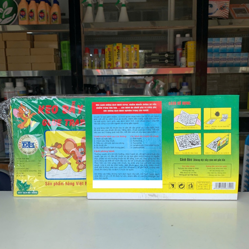 [ HỎA TỐC ] COMBO 6-10-20 Miếng Keo Dính Chuột - Keo Bẫy Chuột, Côn Trùng,  Có Mồi Nhử Siêu Dính Hàng Việt Nam