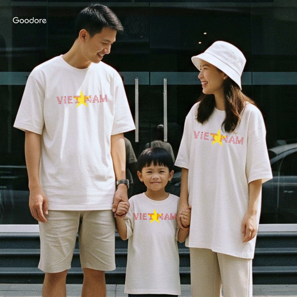 Áo thun Oversize cotton unisex nam nữ Goodore BST Tết Độc Lập mẫu Tuyên Ngôn thoáng mát năng động