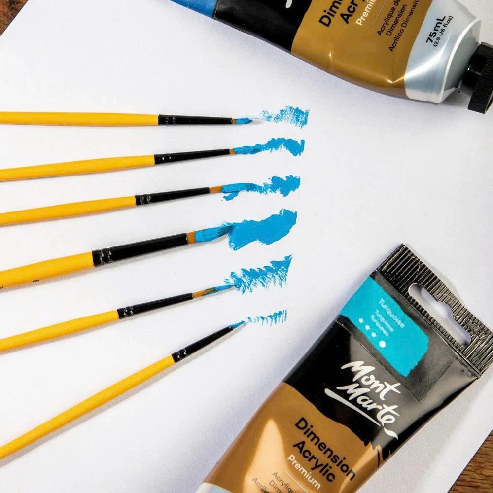 [Hỏa tốc HCM] Set Bộ Cọ Vẽ Màu Acrylic Gallery Mont Marte (Nhiều Size - Nhiều Lựa Chọn)