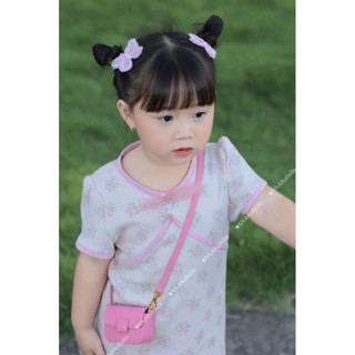 Set 2 kẹp bướm ren 2 tầng tiểu thư cho bé