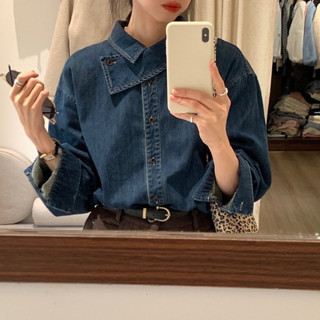 ÁO SƠ MI DENIM NỮ CỔ VẠT